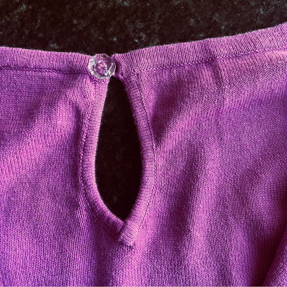 GAP Fuschia Women's Cardigan/Shell Sweater Set with Sparkling Accents NWOT - Picture 10 of 11